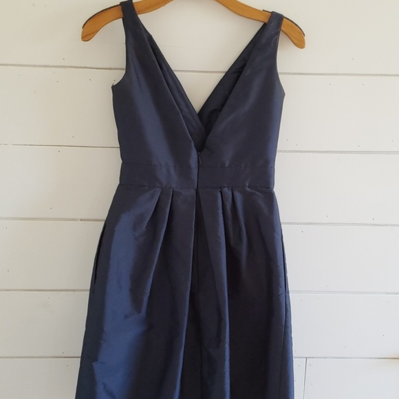 Lazaro dark blue satin dress - Picture 4 of 5